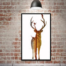 Miico Hand Painted Oil Paintings Simple Style Male Deer B Wall Art For Home Decoration Painting