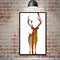 Miico Hand Painted Oil Paintings Simple Style Male Deer B Wall Art For Home Decoration Painting