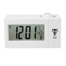 Snooze Alarm Clock Backlight Wall Projector Projection Clocks With Thermometer 12/24 Hour Calendar