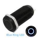 DC 12V 4 Pin 12mm Latching Switch Led Light Metal Push Button Switch