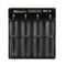 Alonefire 3.7V 4 Slot Universal Intelligent Battery Charger with short circuit protection For Li-ion Battery 18650 26650 14500