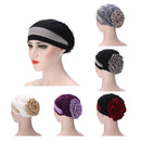 Women Muslim Stretch Turban Hat Winter Warm Hat Chemo Cap Hair Loss Head Scarf Wrap