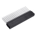 5pcs 2x20 PIN Double Row Straight Female Pin Header 2.54MM Pitch Pin Long 12MM Strip Connector Socket 2*20 40 PIN 2x20pin
