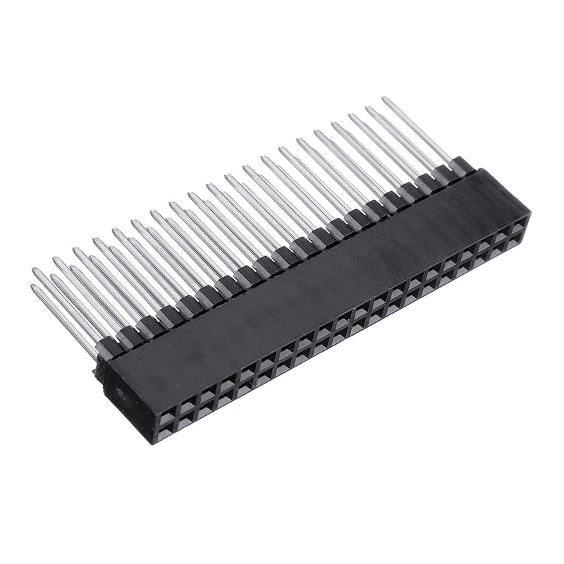 5pcs 2x20 PIN Double Row Straight Female Pin Header 2.54MM Pitch Pin Long 12MM Strip Connector Socket 2*20 40 PIN 2x20pin