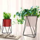 Geometric Metal Flower Pot Stand Chic Indoor Garden Plant Holder Display Planter