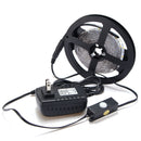 5M 3528 Non-waterproof 300 LED Warm White PIR Motion Sensor Strip Light Kit US Plug DC12V