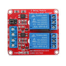 3Pcs 5V 2 Channel Level Trigger Optocoupler Relay Module