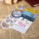 Mini 2 in 1 3X Handheld Ruler Fresnel Magnifier PVC Ultra Thin Magnifying for Reading Viewing