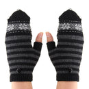 Electric Heated Gloves Warm USB Powered Heating Motorcycle Skiing Black/Rose Red