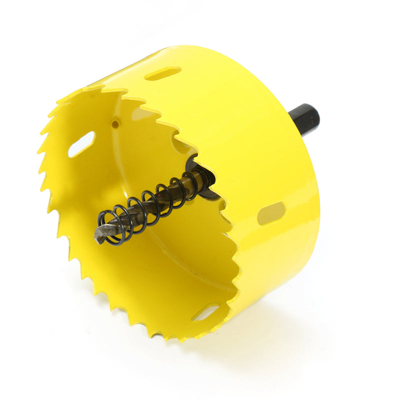 80mm Bi Metal Hole Saw Holesaw Cutter Arbor Drill Bit Wood Plastic Kit