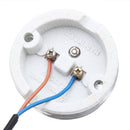 E27 Straight Mouth Reptile Ceramic Heat Lampholder Bulb Adapter with Switch AC110-240V