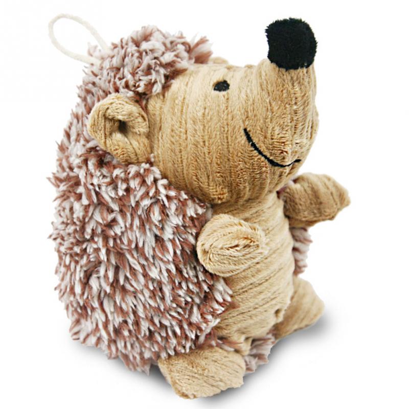 Yani Pet Chew Toys Dog Toys Plush Rattle and Squeak Toy Funny Hedgehog Pet Supplies