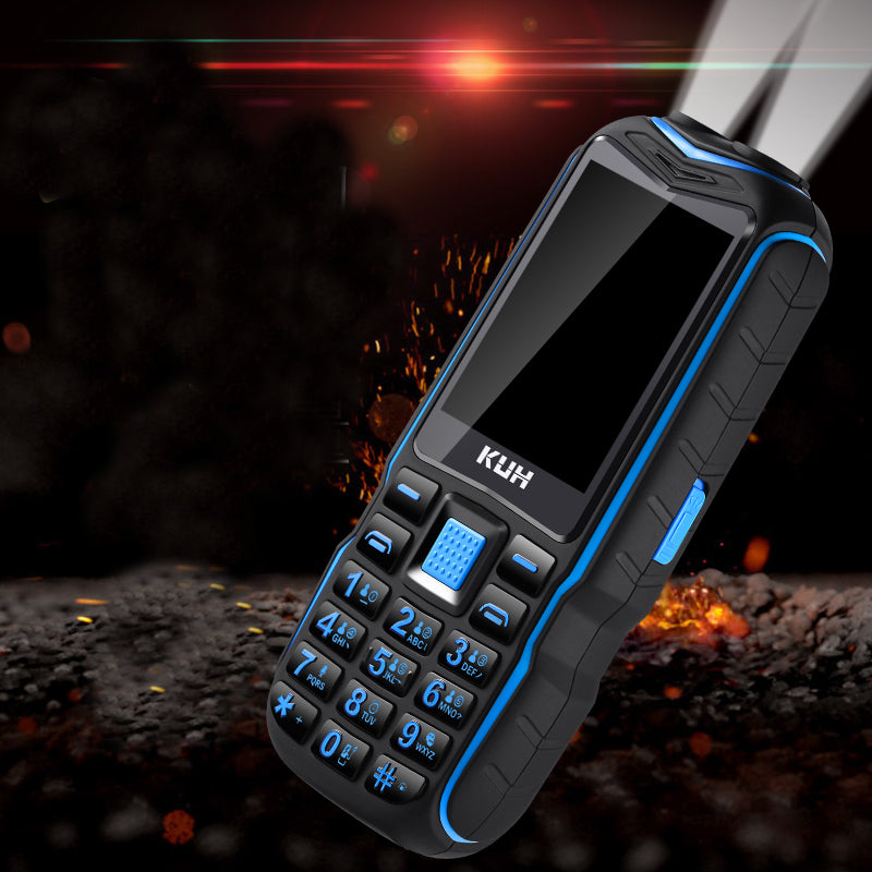 KUH T3 2.4'' 4000mAh Dual Flashlight bluetooth Power Bank Dual Sim Card Rugged Feature Phone