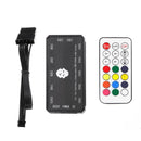 Coolmoon 12V RGB Cooling Fan Remote Control Controller Switching Adjustable Brightness Speed of Fan