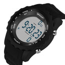 SANDA 370 Digital Watch Pedometer Alarm Motor Timing Watch Fashion Waterproof Outdoor Sport Watch
