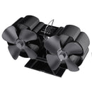 8 Blades Standing Type Stove Fan Low Noise Heat Powered Heater Wood Log Burner Fireplace Heat Cycling No Electricity