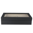 PU Leather 6 Grid Sunglasses Glasses Storage Display Case Box Organizer