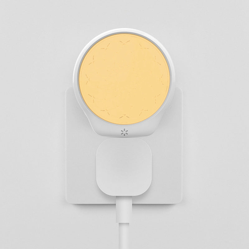 Smart Light Sensor LED Plug-in Wall Night Lamp Flower Pattern Lighitng for Home Bedroom AC100-240V