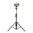 YUNTENG VCT-1388 Aluminum Tripod Selfie Stick with Phone Hoder Remote Control for Mobile Phone