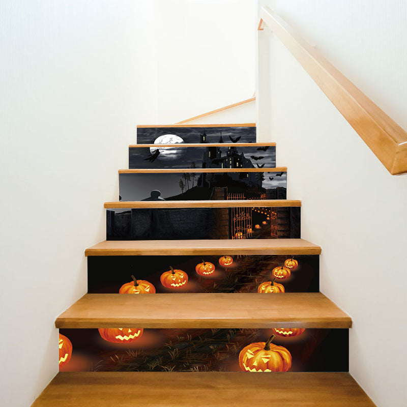 Miico LT002 Halloween Stair Sticker Cartoon Sticker Creative Stair Wall Sticker Room Decoraiotn