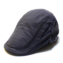 Mens Cotton Berets Caps Embroidery Painter Casual Outdoor Visor Forward Hat