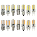 Dimmable E17 E11 E12 BA15D G4 G8 G9 3W 72 SMD 4014 LED Warm White White Corn Bulb Light AC220V