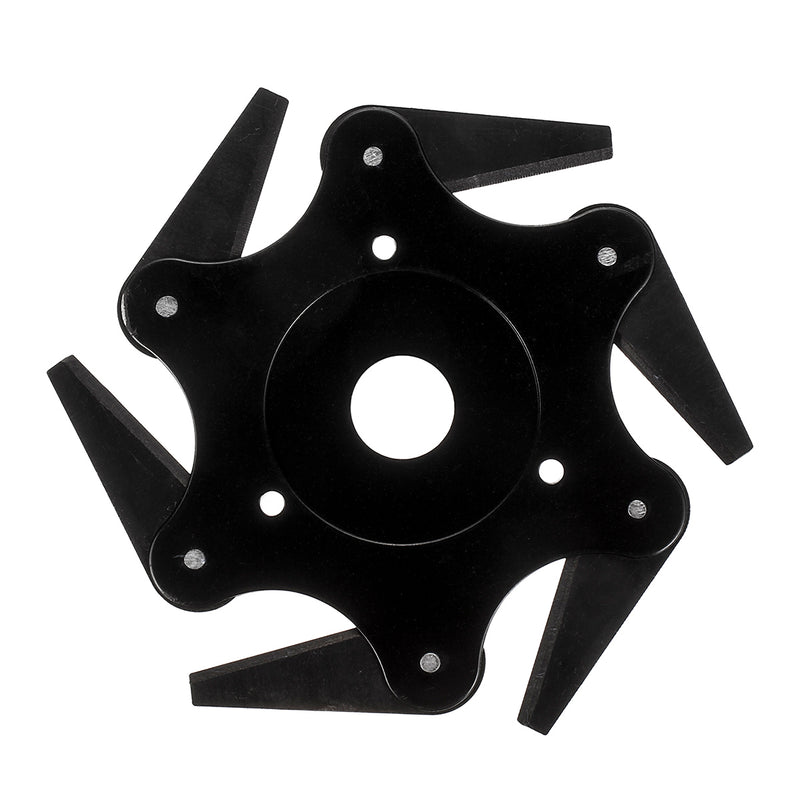 6 Steel Blades Razors Black Trimmer Head Lawn Grass Weed Eater Brush Cutter