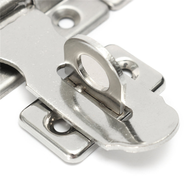 3.7 Inch Stainless Steel Hardware Door Lock Bolt Latch Padlock Clasp Catch Plate Set