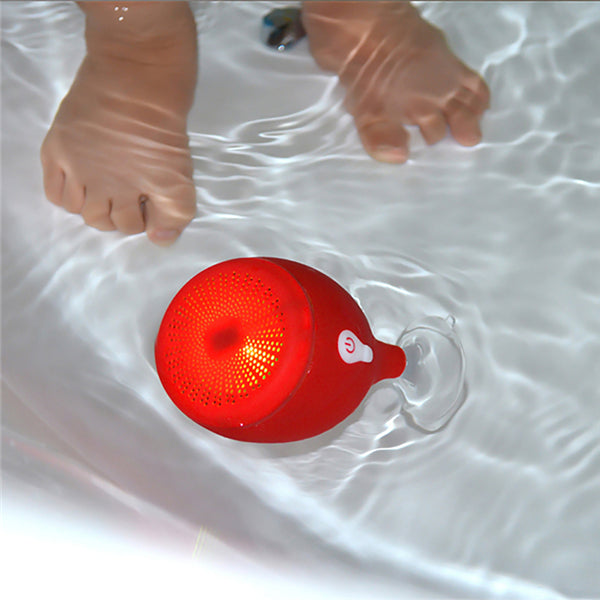 S6 Portable Bathroom Floating IPX6 Waterproof Sucker LED Light Wireless bluetooth Speaker