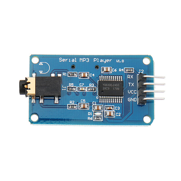 YX6300 UART TTL Serial Control MP3 Music Player Module Support Micro SD/SDHC Card