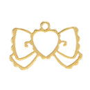 12pcs Gold Key Open Bezel Pendant Zinc Alloy UV Resin Frame Crafts DIY Pendant