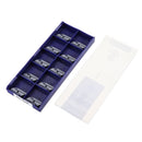 Drillpro 10pcs KNUX160405R KNUX160405L Carbide Insert Milling Cutter Inserts Turning Tool for Steel Machining