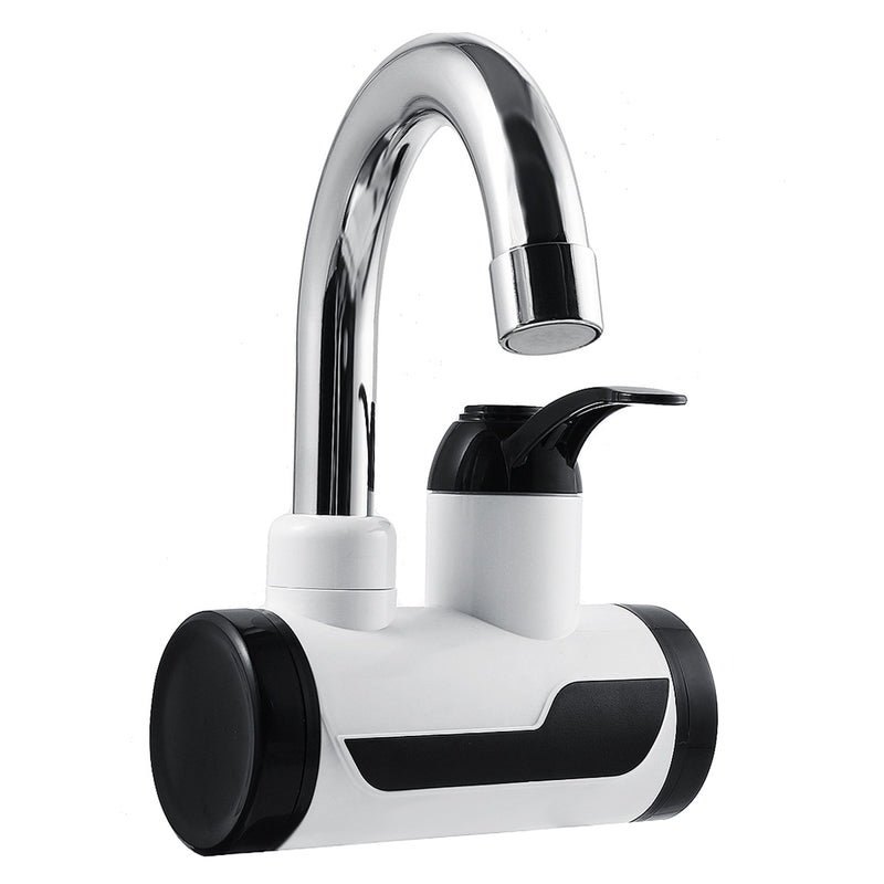 Lateral Inflow Instant Tankless Electric Hot Water Heater Faucet Kitchen Heating Tap Water Heater Led Temperature Display