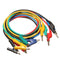 5Pcs Silicone Banana Plug to Crocodile Alligator Clip Test Probe Lead Wire Cable