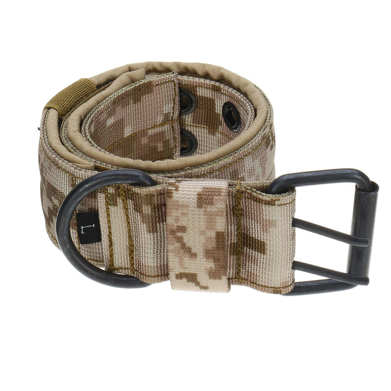 L Tactical Military Adjustable Dog Training Collar Nylon Leash w/Metal Buckle