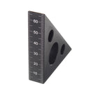 Mini Aluminum Alloy 45/90 Angle Gauge Inch Metric Angle Meter Triangle Ruler