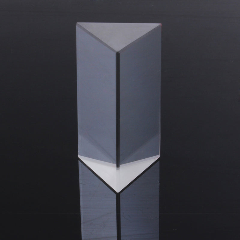 5cm Optical Glass Crystal Triple Triangular Prism Photography Physics Teaching Light Spectrum