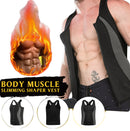 Men's Neoprene Vest Sauna Suit Shaped Vest Heat Sweat Increase Energy Consumption Keep Fit Fitness Shirt With Zipper