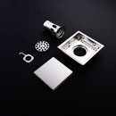 304 Stainless Steel In-visible Floor Drain Square Deodorant Bathroom Toilet Floor Drain