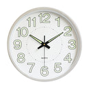 12 Inch Luminous Silent Quartz Wall Clock For Indoor Outdoor Glow In The Dark