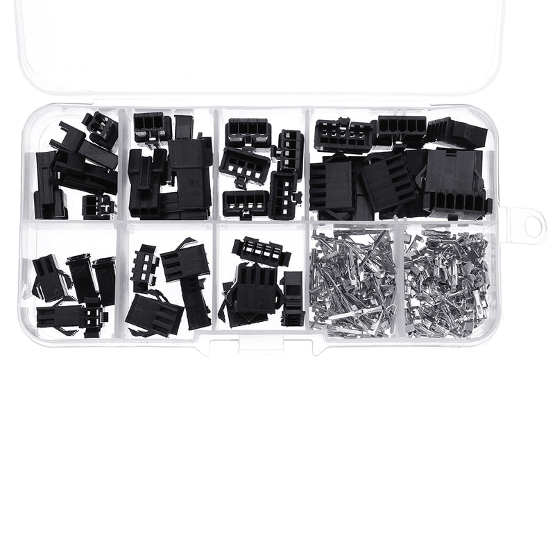 200pcs 2.54mm Dupont Terminal Male/Female Pin SM2.54 Cable Plug 2/3/4/5 Pin Electrical Jumper Header Housing Wire Connector Kit