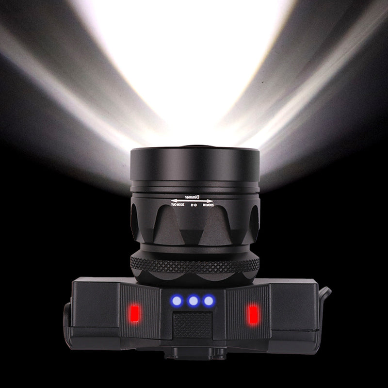 Waterproof USB Rechargeable Front LED Headlights Zoomable T6 COB LED Bike Light Back Cycling