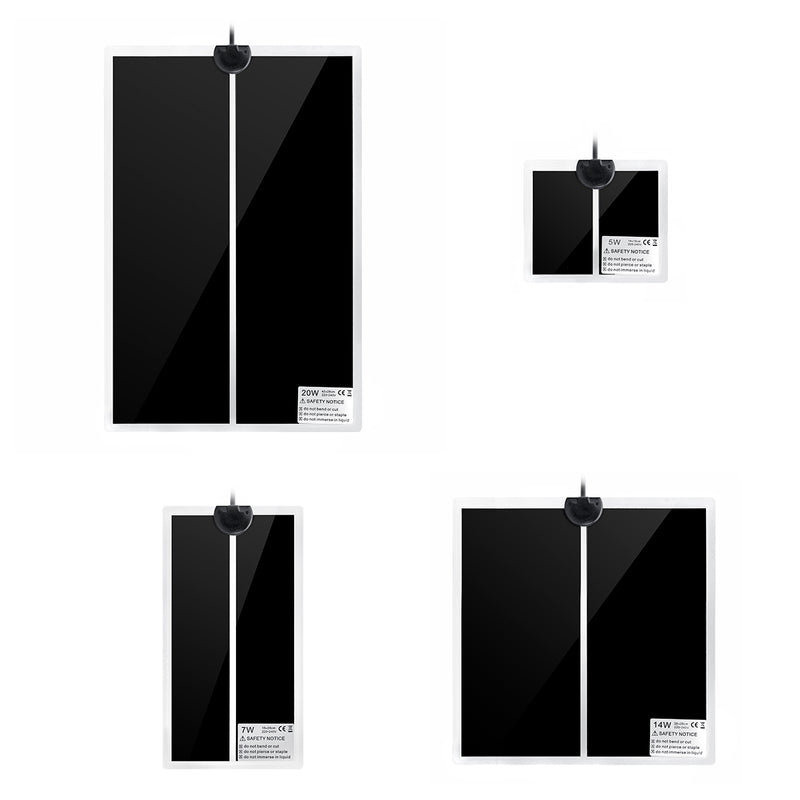 220V Pet Electric Adjustable Heat Reptile Lizard Heated Mat Warmer 35 Pad