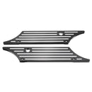Black Hard Saddle Bag Bags Latch Cover Face For Harley Touring Glide 1993-2013