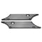 Black Hard Saddle Bag Bags Latch Cover Face For Harley Touring Glide 1993-2013