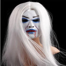 White Hair Bleeding Mask Ghost Festival Halloween Mask Masquerade Mask Party Supplies Props