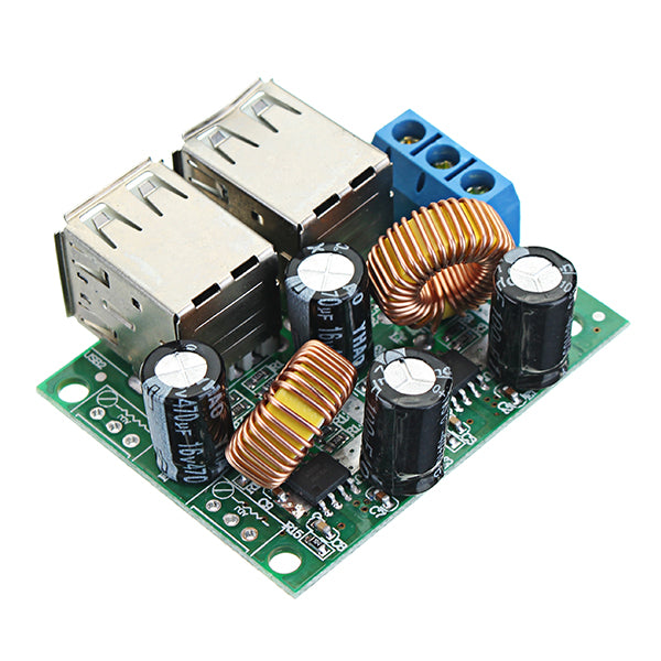 7-40V 3A Multifunction Vehicle 4 USB Interface Car Charger 36/24/12/9V To 5V 3A Buck Module