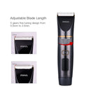 RIWA RE-6501 Rechargeable Hair Clipper Titanium Ceramic Blade Razor Beard Trimmer Shaver Barber Electric Haircutting LED Display