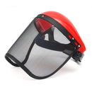 Clear Mesh Full Visor Flip Up Face Shield Screen Safety Mask Eye Protector Helmet Red