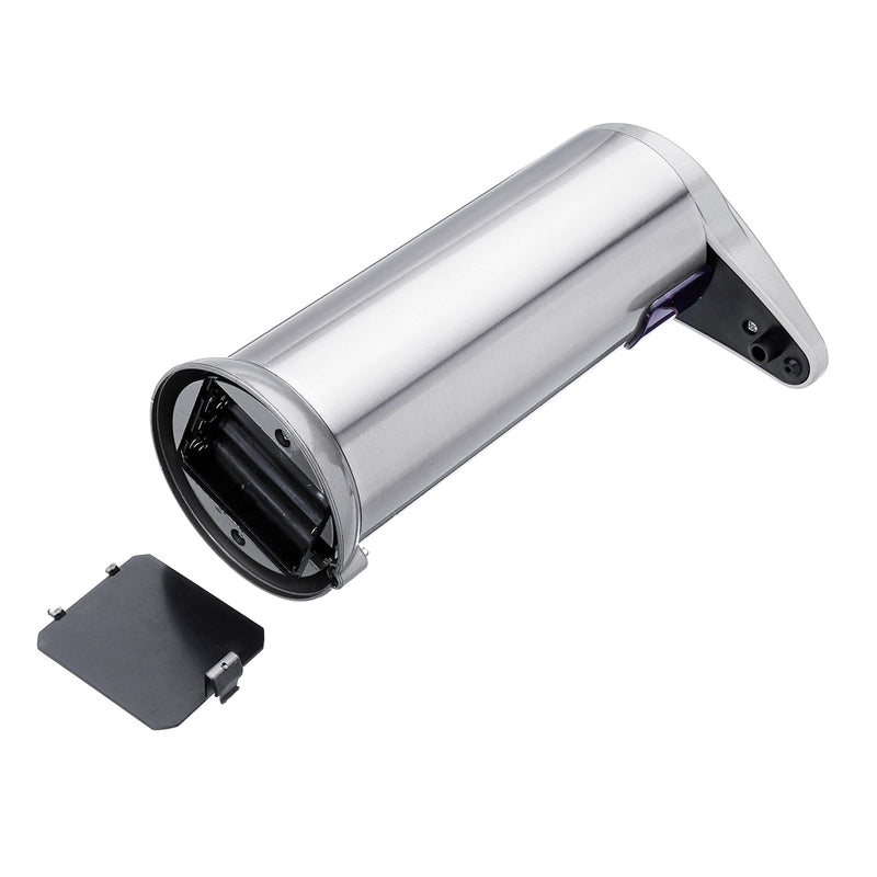 Touch Sensing Automatic Stainless Steel Silver Soap Dispenser 3 Adjustable Volume Settings 250ml Capacity